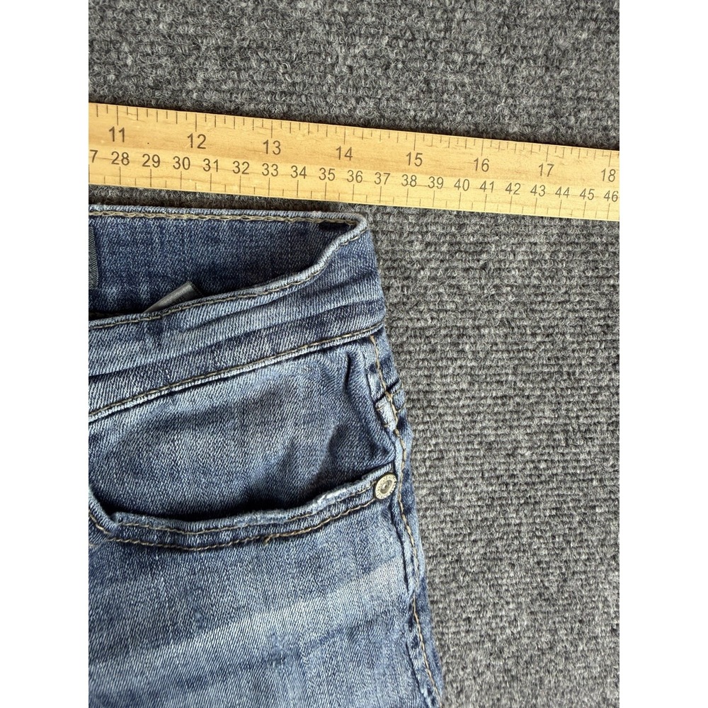 BKE Aiden Men's Jeans Size 30S Bootleg Medium Wash Distressed Denim - Picture 9 of 9